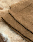 Close-up of cervelt deer fabric on a fur surface