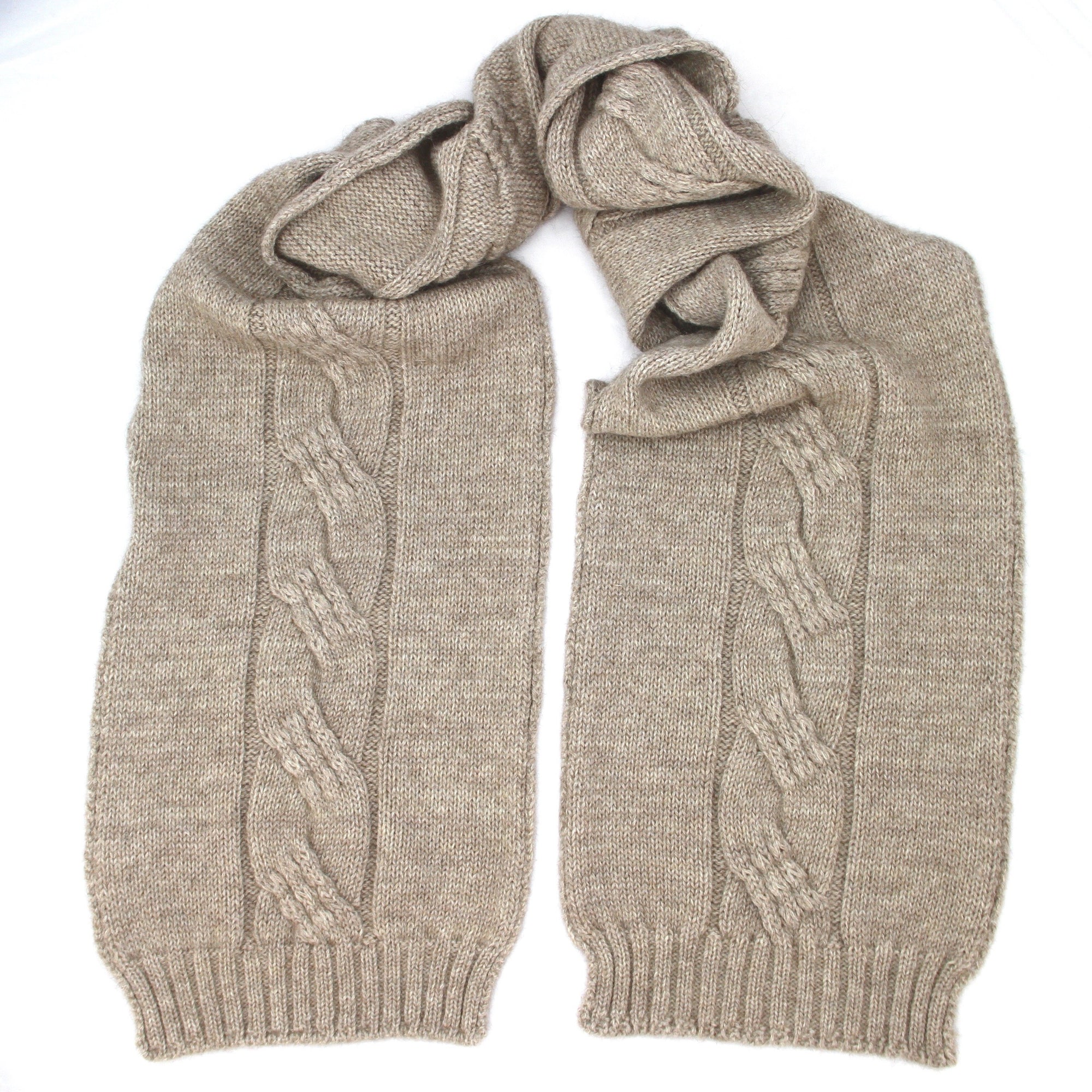 Natural Alpaca Possum scarf - Kapeka NZ