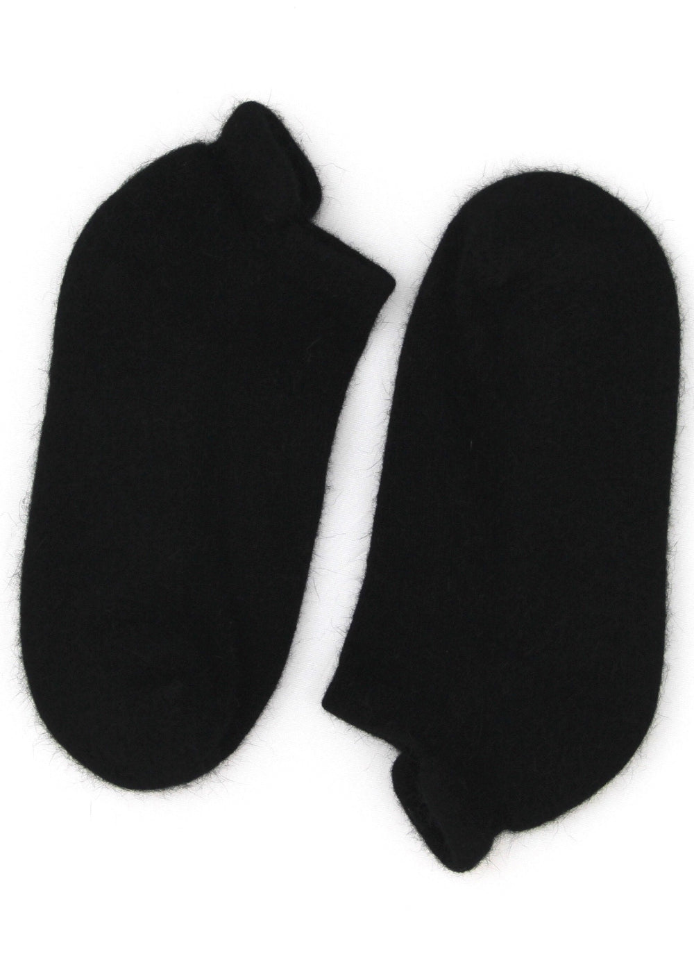 Black Possum Slipper Socks with Merino
