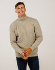 Cashmere Turtle Cable Sweater - Kapeka NZ