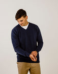 Cashmere V Neck Sweater - Kapeka NZ