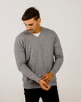 Cashmere V Neck Sweater - Kapeka NZ