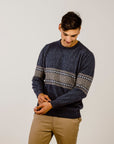 Merinosilk Fair Isle Crew Neck - Kapeka NZ