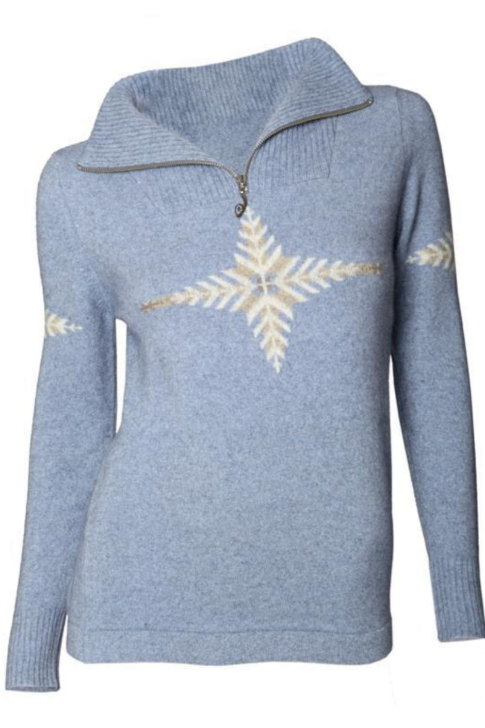 Merinosilk Silver Fern Sweater - Kapeka NZ