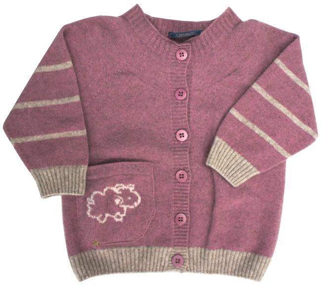 Kids Merinosilk Sheep Cardigan - Kapeka NZ